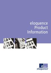 Upcoming Eloquence product brochure