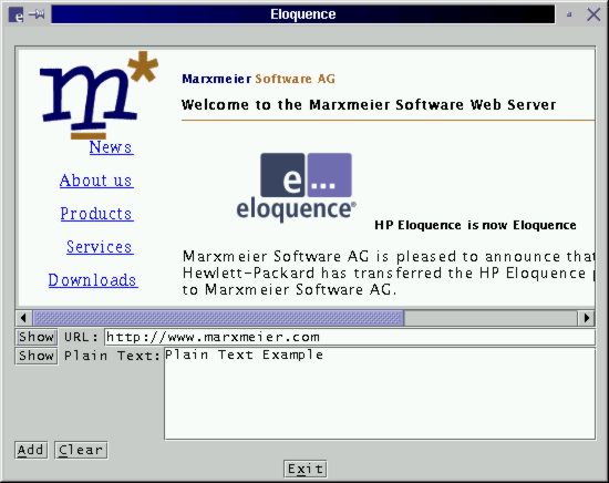 HTMLViewer Example